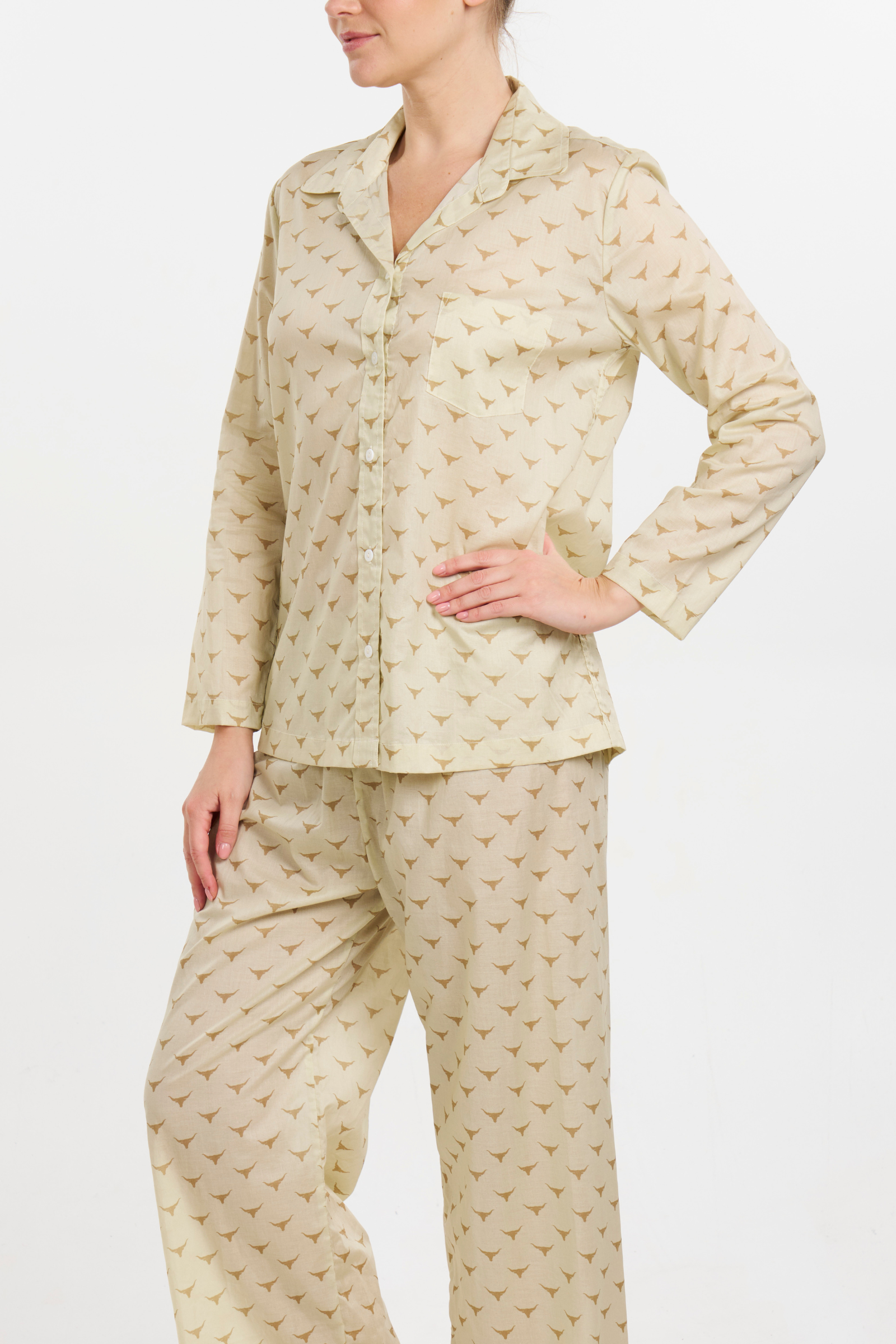 Long Sleeve PJ Set - Longhorn Print