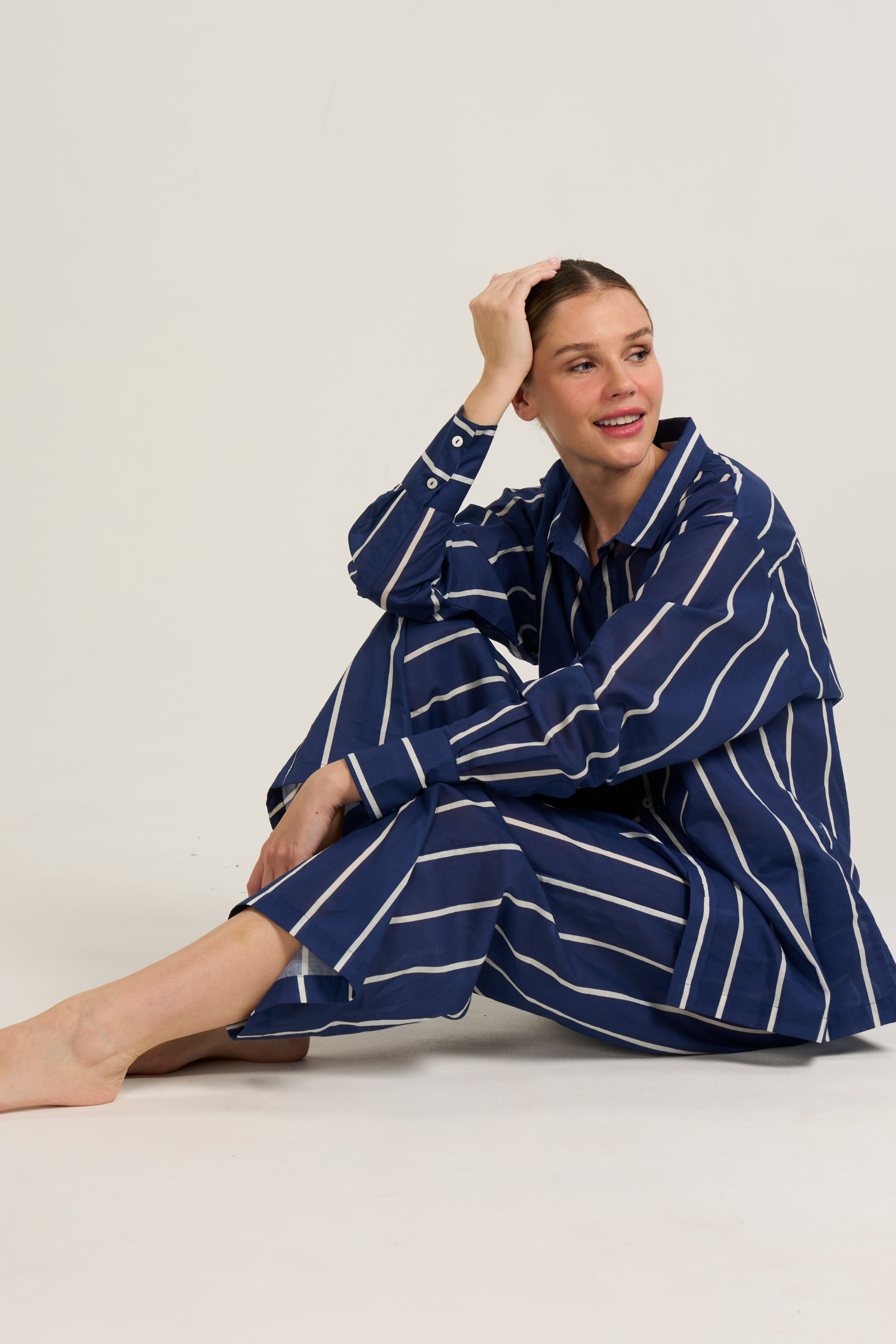 Oversized Lounge Set - Marseille Stripe