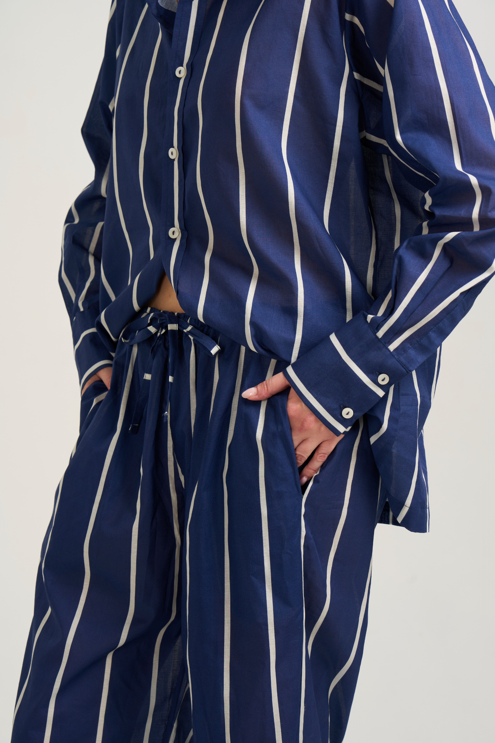 Oversized Lounge Set - Marseille Stripe