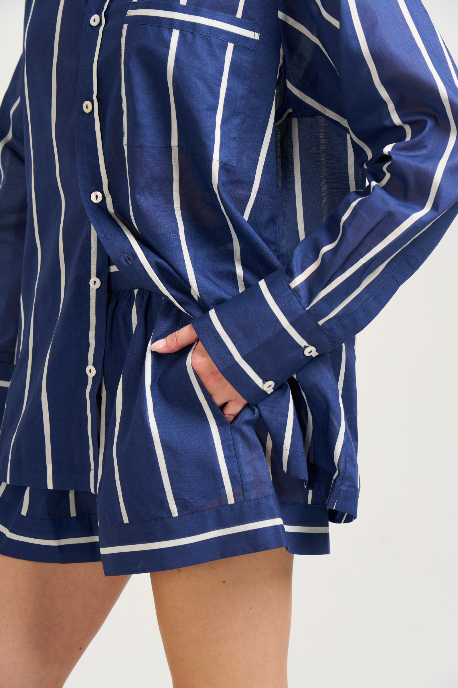 Oversize Short Set - Marseille Stripe