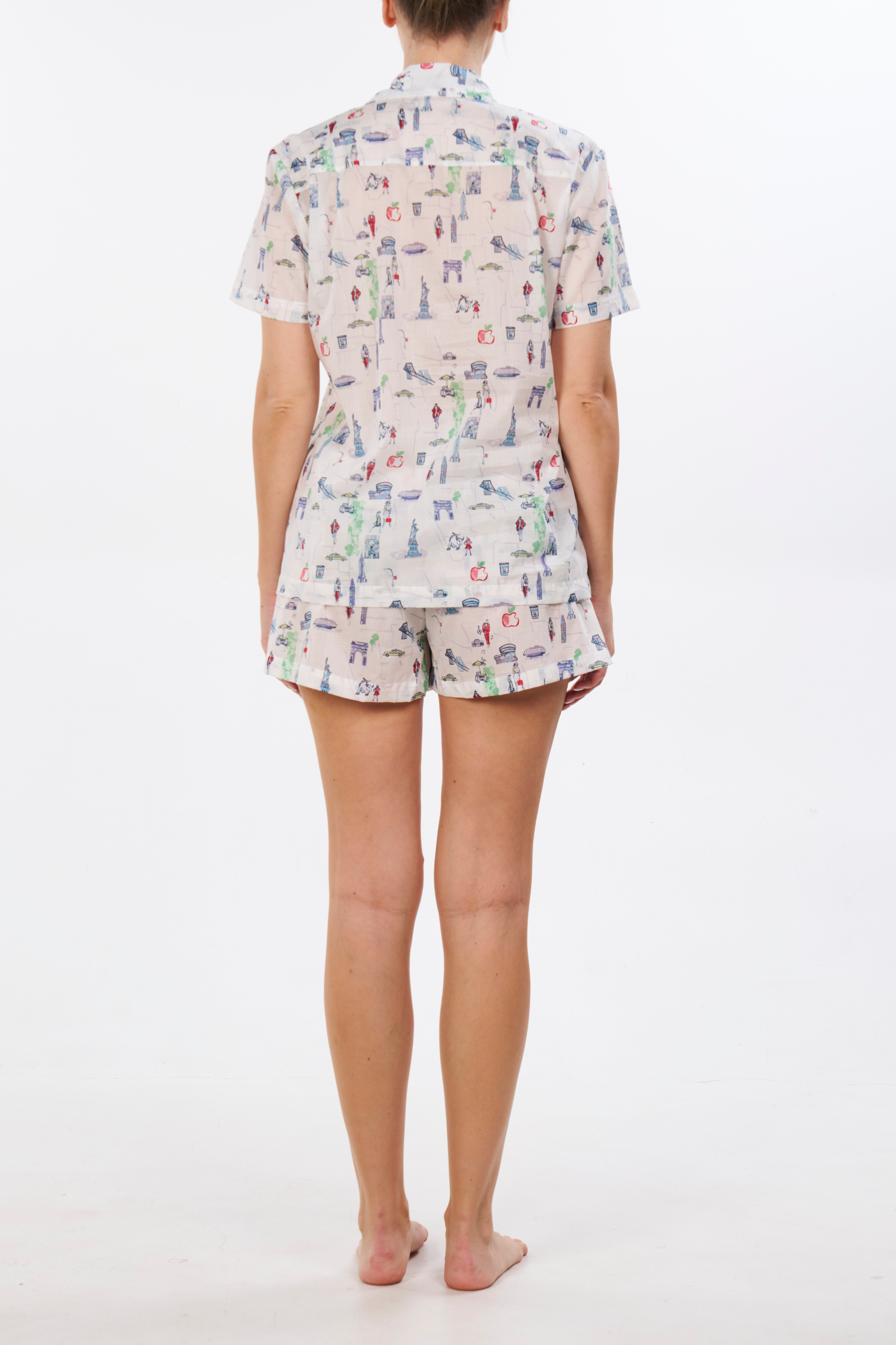 New York City Print Short Set
